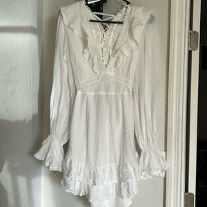 Saints & Secrets Ruffle long sleeve dress